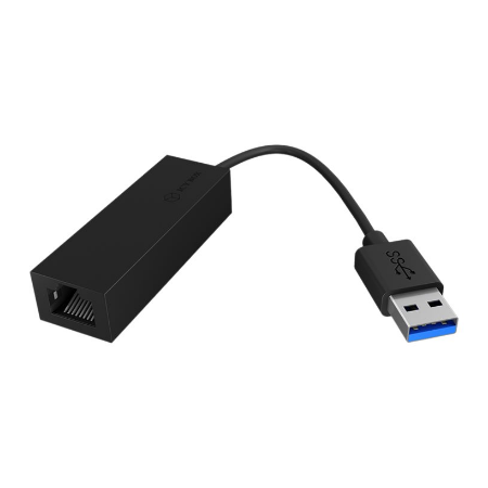 Raidsonic | USB 3.0 (A-Type) to Gigabit Ethernet Adapter | IB-AC501a