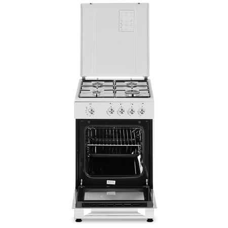 Simfer | Cooker | 4401SGRBB | Hob type Gas | Oven type Gas | White | Width 50 cm | Depth 55 cm | 49 L