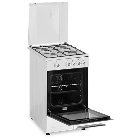 Simfer | Cooker | 4401SGRBB | Hob type Gas | Oven type Gas | White | Width 50 cm | Depth 55 cm | 49 L
