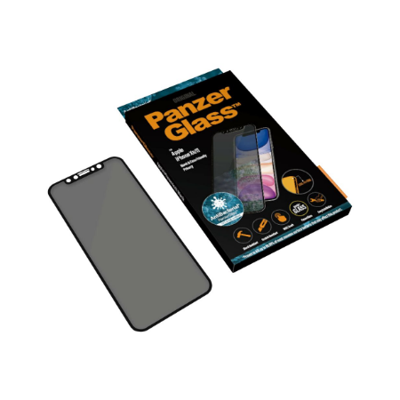 PanzerGlass | P2665 | Screen protector | Apple | iPhone Xr/11 | Tempered glass | Black | Confidentiality filter; Full frame cove