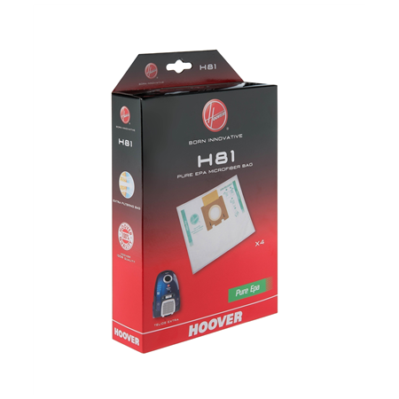 Hoover | Pure Epa microfiber Vacuum cleaner bags | H81, | White