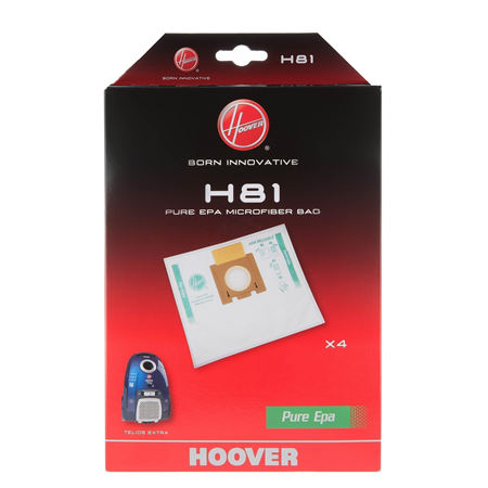 Hoover | Pure Epa microfiber Vacuum cleaner bags | H81, | White