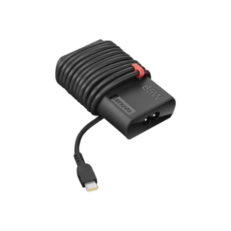 Lenovo | ThinkPad | 65W Slim | The ThinkPad 65W Slim AC Adapter – USB Type-C is the new adapter designed with slimmer size and c