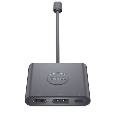 Dell | Adapter | USB-C to HDMI/DP with Power Pass-Through | Black | USB-C Male | HDMI Female; USB Female; USB-C (power only) Fem