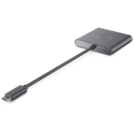 Dell | Adapter | USB-C to HDMI/DP with Power Pass-Through | Black | USB-C Male | HDMI Female; USB Female; USB-C (power only) Fem