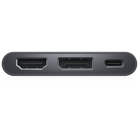 Dell | Adapter | USB-C to HDMI/DP with Power Pass-Through | Black | USB-C Male | HDMI Female; USB Female; USB-C (power only) Fem