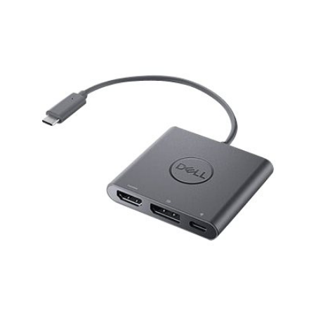 Dell | Adapter | USB-C to HDMI/DP with Power Pass-Through | Black | USB-C Male | HDMI Female; USB Female; USB-C (power only) Fem