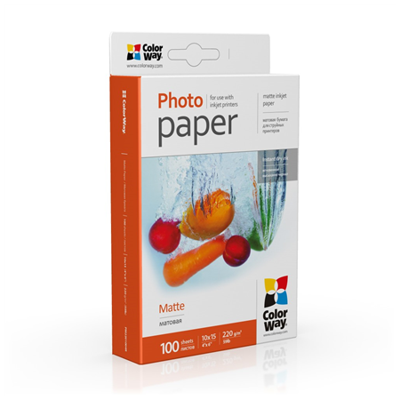 PM2201004R | White | 220 g/m² | 10 x 15 cm | Matte Photo Paper