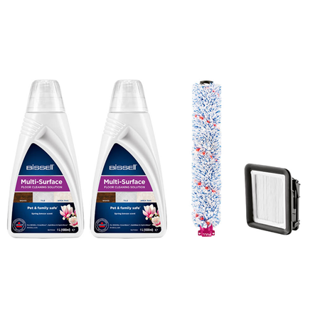 Bissell | Cleaning Pack | MultiSurface (2xDetergents+Brushroll+Filter)
