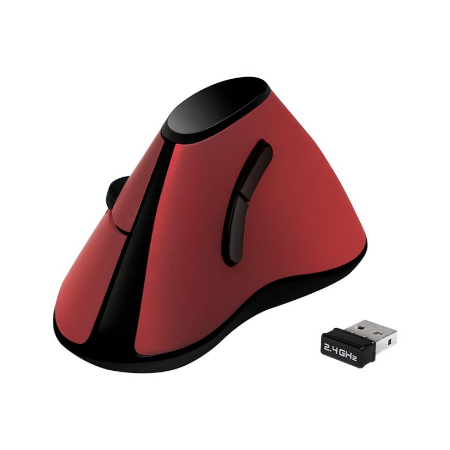 Logilink | Ergonomic Vertical Mouse | ID0159 | Optical | Wireless | Red