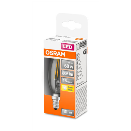 Osram Parathom Classic LED Filament 60 non-dim  6W/827 E14 bulb | E14 | 6 W | Warm White