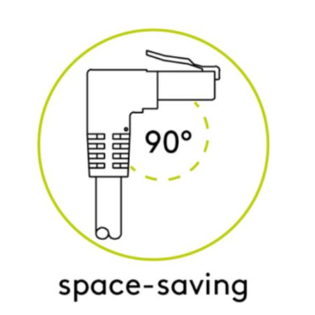 Goobay | Patch Cable | 51515 | RJ-45 | RJ-45 90°