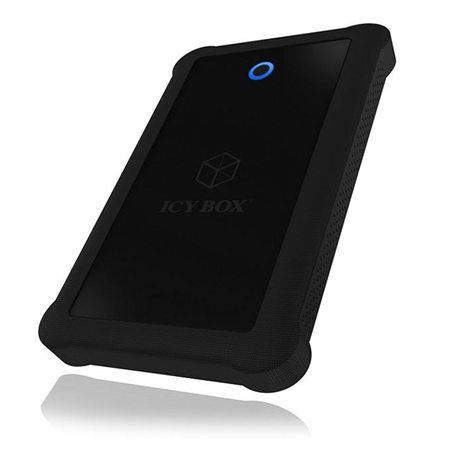 Raidsonic | ICY BOX | IB-233U3-B External enclosure for 2.5" SATA HDD/SSD with USB 3.0 interface and silicone protection sleeve