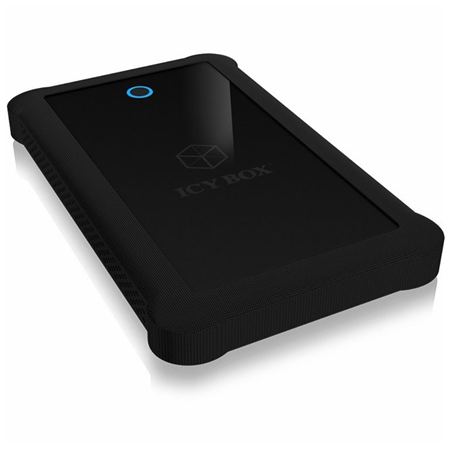 Raidsonic | ICY BOX | IB-233U3-B External enclosure for 2.5" SATA HDD/SSD with USB 3.0 interface and silicone protection sleeve