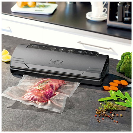 Caso | Vacuum sealer | VC 10 PlusEdition | Power 110 W | Temperature control | Black/Silver