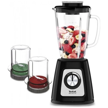 TEFAL | Blender | BL438831 BlendForce | Tabletop | 800 W | Jar material Glass | Jar capacity 1.25 L | Ice crushing | Black