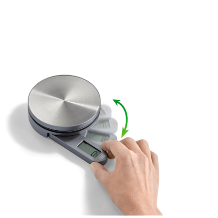 Caso | Scales | Kitchen EcoMate | Maximum weight (capacity) 5 kg | Graduation 1 g | Display type LCD | Stainless steel