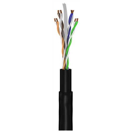 Goobay | CAT 6 Outdoor-patch cable, U/UTP | 94393 | Black RJ45 male (8P8C) | RJ45 male (8P8C)