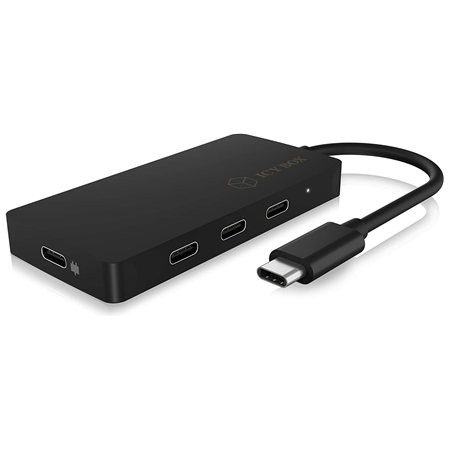 Raidsonic | 4-port hub with USB Type-C interface and PD port | IB-HUB1429-CPD