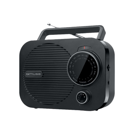 Muse | M-050 R | Portable radio | AUX in | Black
