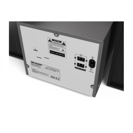 Sharp XL-B512(BK) Hi-Fi Micro System, CD/FM/USB/Bluetooth v5.0, 45W, Black | Sharp | Hi-Fi Micro System | XL-B512(BK) | Black |