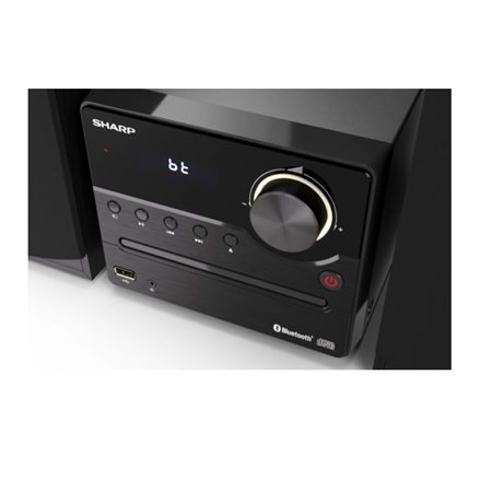 Sharp XL-B512(BK) Hi-Fi Micro System, CD/FM/USB/Bluetooth v5.0, 45W, Black | Sharp | Hi-Fi Micro System | XL-B512(BK) | Black |
