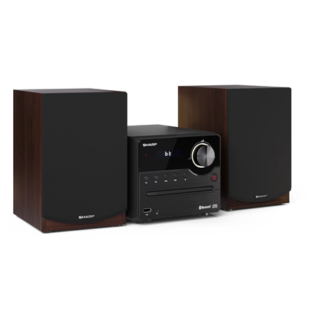 Sharp XL-B512(BR) Hi-Fi Micro System, CD/FM/USB/Bluetooth v5.0, 45W, Brown | Sharp | Hi-Fi Micro System | XL-B512(BR) | Brown |