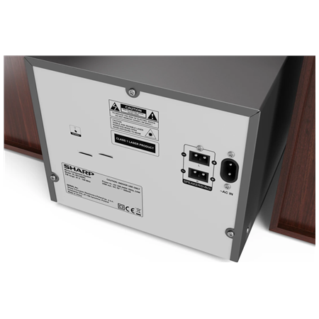 Sharp XL-B512(BR) Hi-Fi Micro System, CD/FM/USB/Bluetooth v5.0, 45W, Brown | Sharp | Hi-Fi Micro System | XL-B512(BR) | Brown |