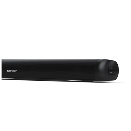 Sharp HT-SB107 2.0 Compact Soundbar for TV up to 32", HDMI ARC/CEC, Aux-in, Optical, Bluetooth, 65cm, Gloss Black | Sharp | Yes