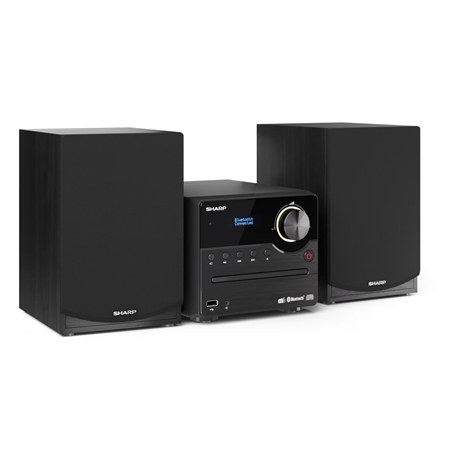 Sharp XL-B517D(BK) Hi-Fi Micro System, CD/FM/USB/Bluetooth v5.0, Aux-in, 45W, Black | Sharp | Hi-Fi Micro System | XL-B517D(BK)