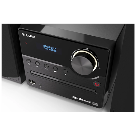 Sharp XL-B517D(BK) Hi-Fi Micro System, CD/FM/USB/Bluetooth v5.0, Aux-in, 45W, Black | Sharp | Hi-Fi Micro System | XL-B517D(BK)