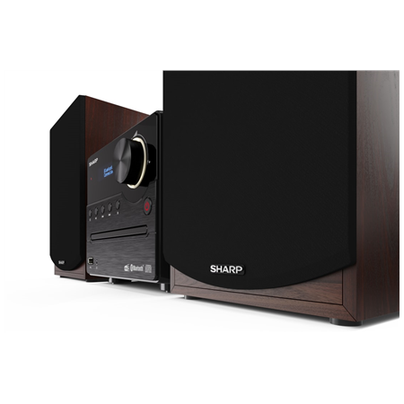 Sharp | Hi-Fi Micro System | XL-B517D(BR) | Brown | USB port | AUX in | Bluetooth | CD player | FM radio | Wireless connection