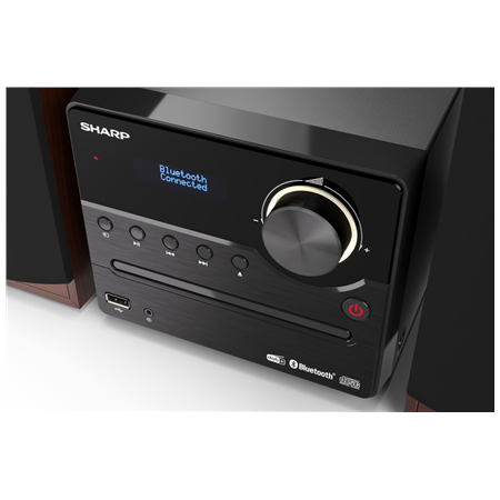 Sharp | Hi-Fi Micro System | XL-B517D(BR) | Brown | USB port | AUX in | Bluetooth | CD player | FM radio | Wireless connection