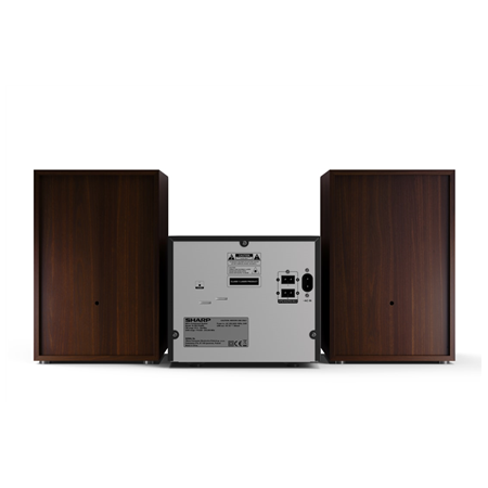 Sharp | Hi-Fi Micro System | XL-B517D(BR) | Brown | USB port | AUX in | Bluetooth | CD player | FM radio | Wireless connection