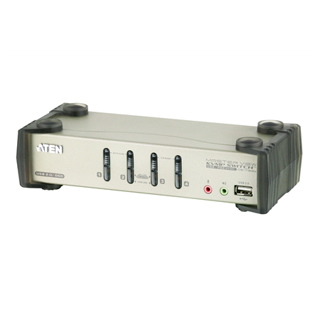 Aten 4-Port PS/2-USB VGA/Audio KVMP Switch with OSD | CS1734B