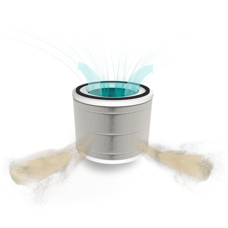 Duux | HEPA+Carbon filter for Bright Air Purifier | Suitable for Sphere air purifier (DXPU06 or DXPU07) | White