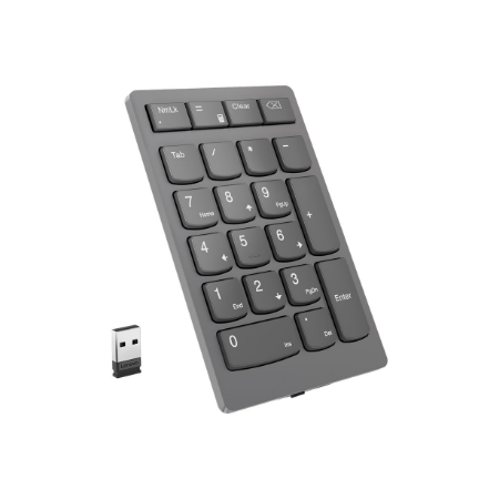 Lenovo | Professional | Go Wireless Numeric Keypad | Numeric Keypad | Wireless | Storm Grey