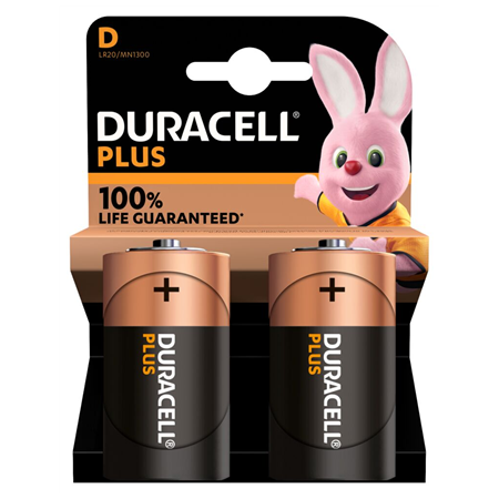 Duracell | Plus MN1300 | D | Alkaline | 2 pc(s)
