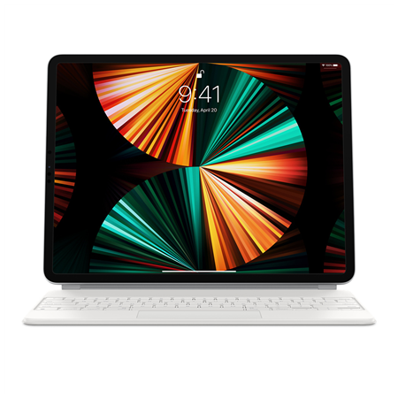 Apple | Magic Keyboard for 12.9-inch iPad Pro (3rd-6th gen) | Compact Keyboard | Wireless | SE | White | Smart Connector