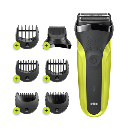 Braun | Shaver | Series 3 Shave&Style 300BT | Operating time (max) 30 min | NiMH | Black/Green