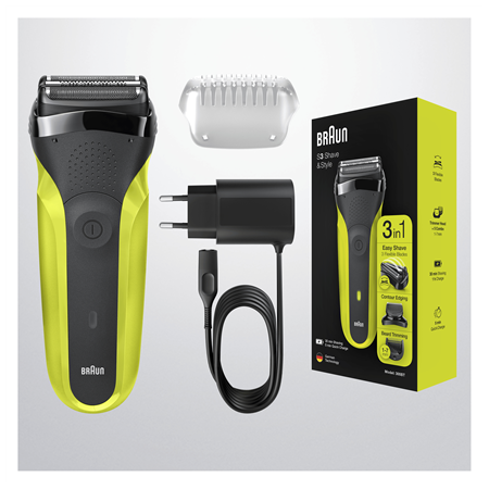 Braun | Shaver | Series 3 Shave&Style 300BT | Operating time (max) 30 min | NiMH | Black/Green