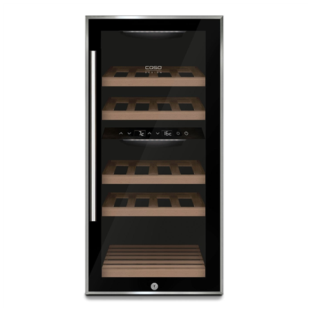 Caso | Wine cooler | WineComfort 24 | Energy efficiency class G | Showcase | Bottles capacity 24 bottles | Cooling type Compress