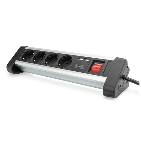 Digitus | Office Power Strip | DA-70614 | Silver/Black