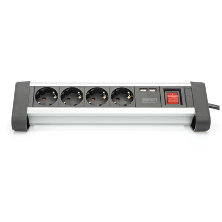 Digitus | Office Power Strip | DA-70614 | Silver/Black