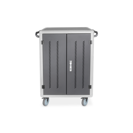 Digitus | Black | Charging Trolley 30 Notebooks / Tablets up to 16" | Pressure lock system with swiveling lever handle on the fr
