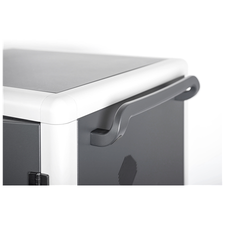 Digitus | Black | Charging Trolley 30 Notebooks / Tablets up to 16" | Pressure lock system with swiveling lever handle on the fr