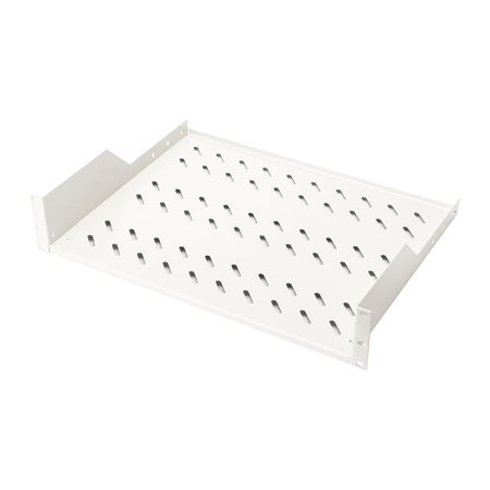 Digitus | Fixed Shelf for Racks | DN-97610 | White | Perfect for storage of components which are not 483 mm (19”) suitable; Slim
