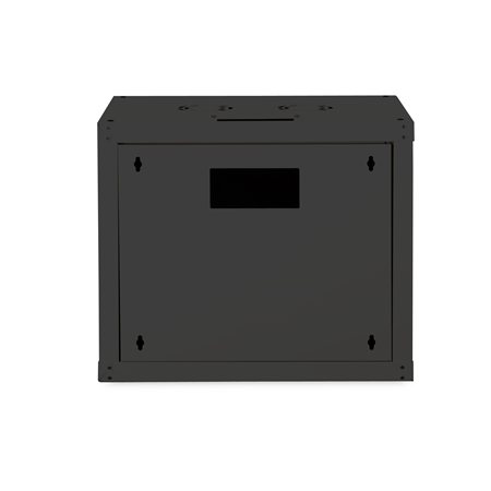 Digitus | Wall Mounting Cabinet | DN-19 09-U-SW | Black | IP protection class: IP20; Front door: Glass door, single opening; Cab