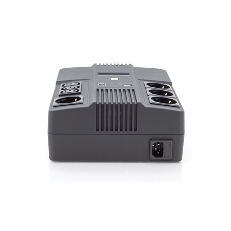 Digitus | All-in-One UPS | All-in-One UPS, 600VA/360W, LED 12V/7Ah x1, 4x CEE 7/7,3x IEC C13, USB, RJ45 | 600 VA | 360 W