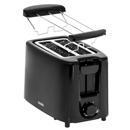 Mesko | Toaster | MS 3220 | Power 750 W | Number of slots 2 | Housing material Plastic | Black